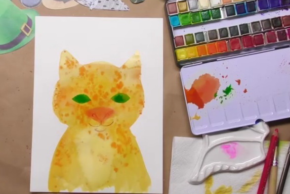 Урок по рисованию: Кот и кошка