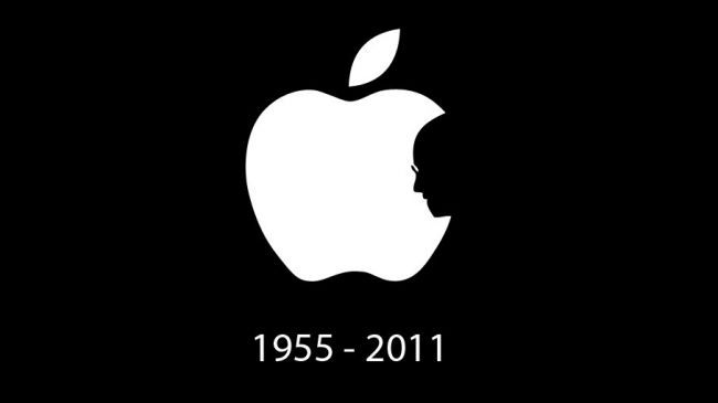 Логотип Apple с силуэтом лица Джобса