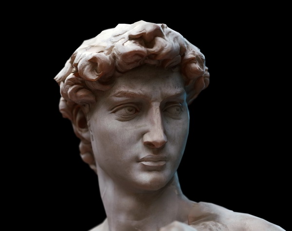 Гипсовая копия головы Давида Микеланджело