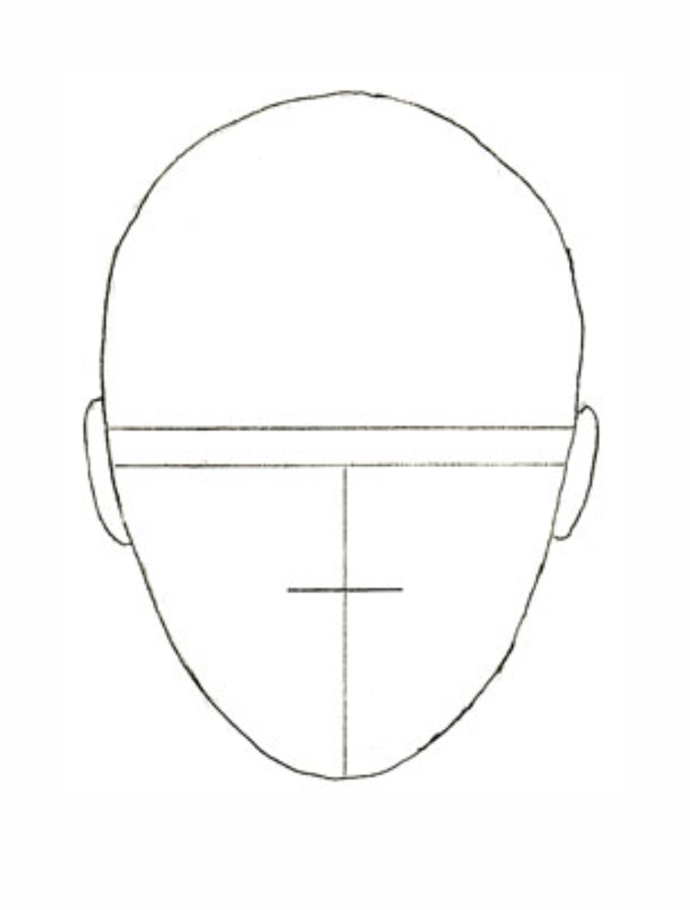 Урок рисования: Как нарисовать лицо человека поэтапно карандашом. 2 этап