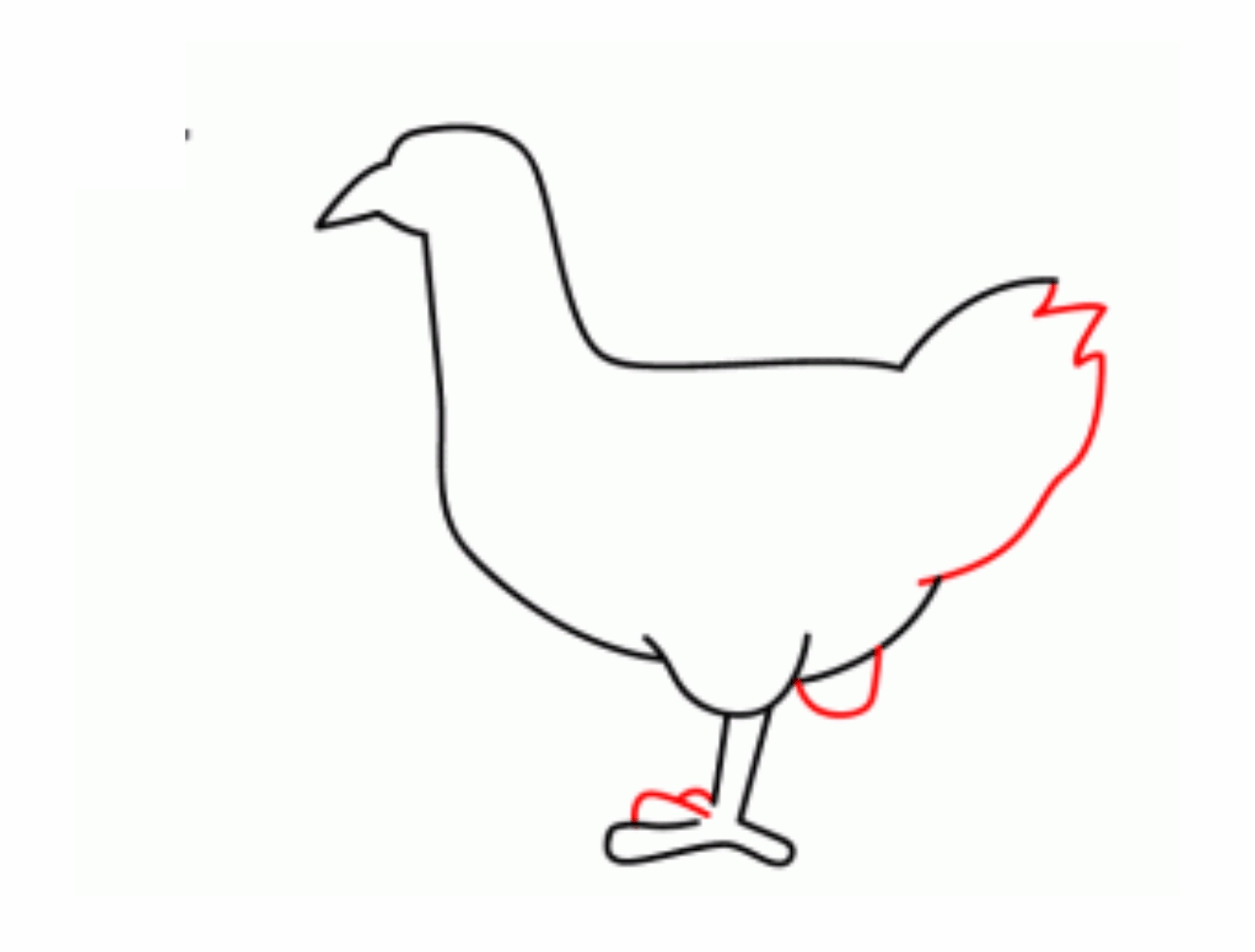 Урок рисования: Как нарисовать цыпленка поэтапно карандашом. Этап 4