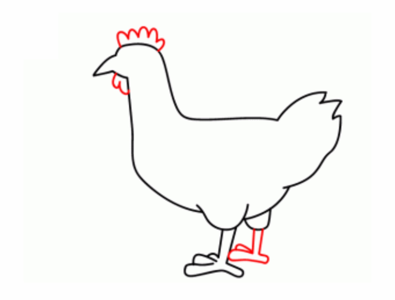 Урок рисования: Как нарисовать цыпленка поэтапно карандашом. Этап 5