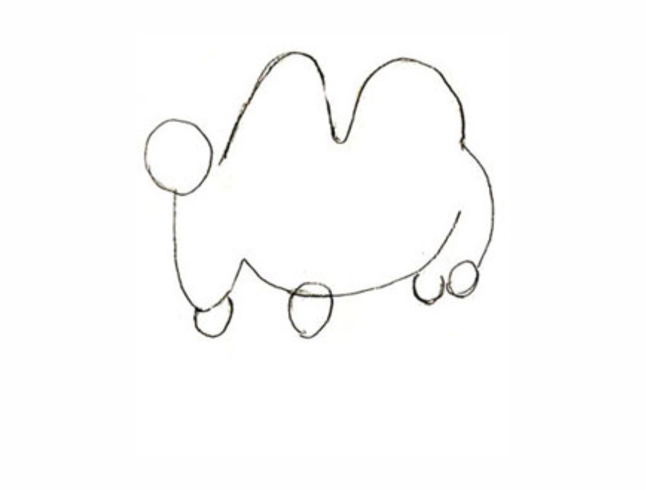 Урок рисования: Как нарисовать верблюда поэтапно карандашом. 2 этап.