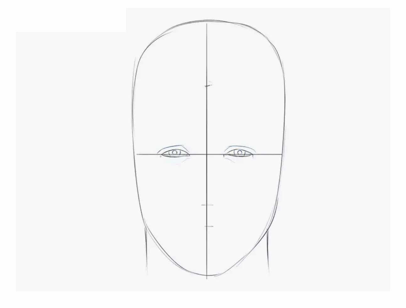 Урок рисования: Как нарисовать голову человека поэтапно карандашом. Шаг 4.