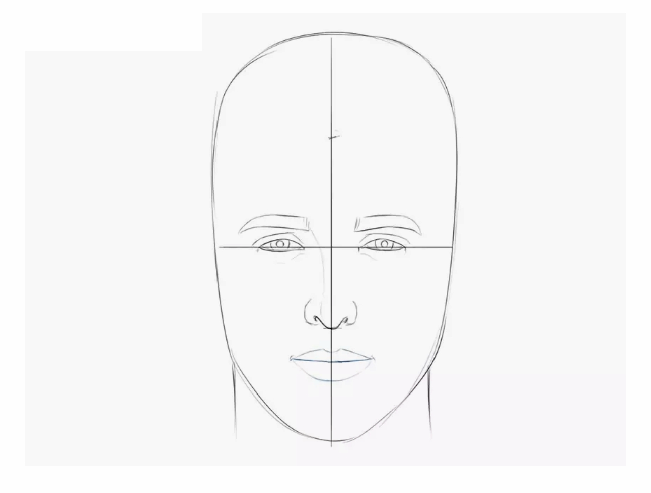 Урок рисования: Как нарисовать голову человека поэтапно карандашом. Шаг 7.